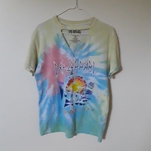 Forever 21 Def Leppard Tie-Dye Shirt